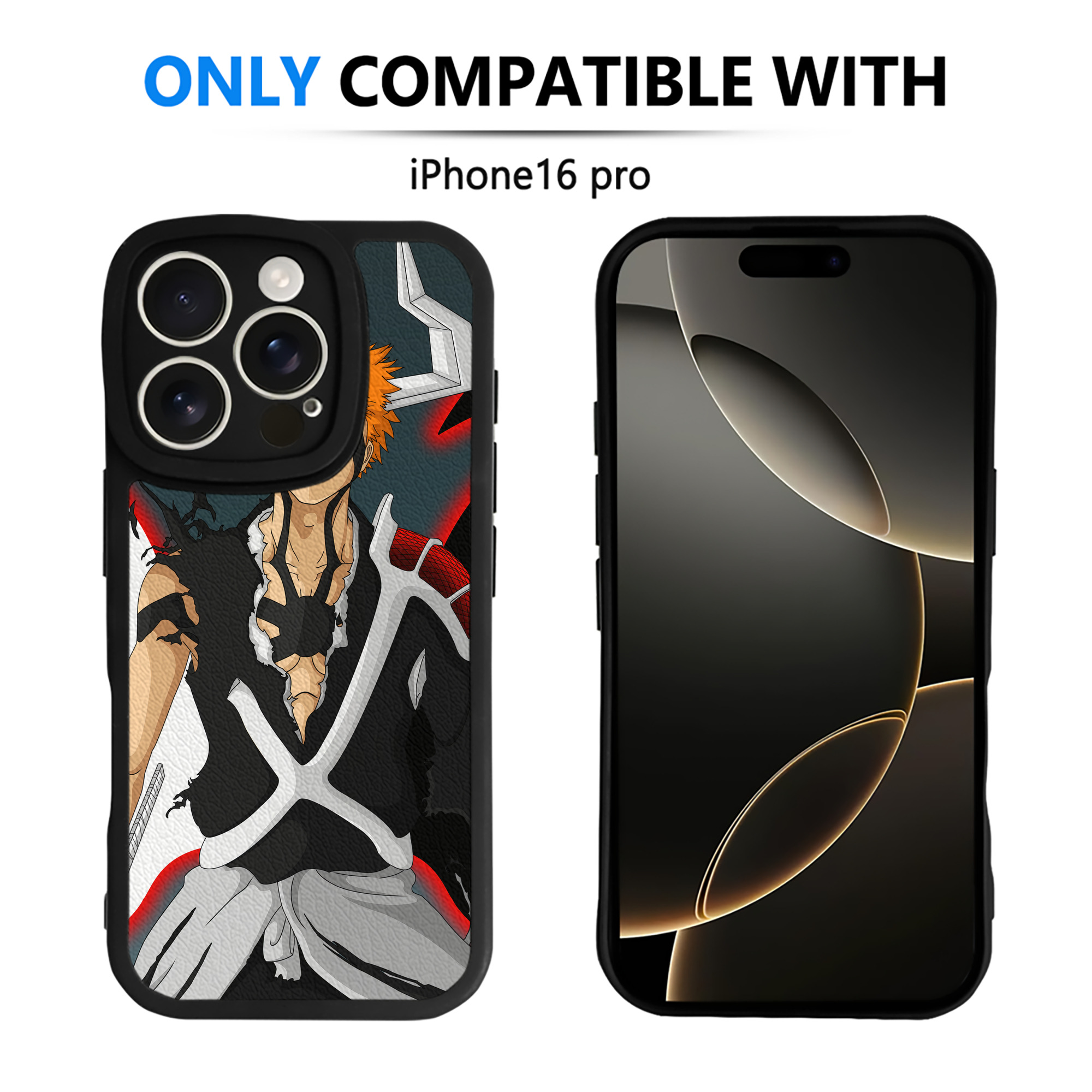 （画像用） ブリーチ BLEACH 【iPhone 16シリーズ対応】シリコンスマホケース（レザー調） 材質：シリコン